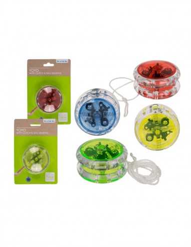 Yo-Yo in plastica con cuscinetti a sfera - 4 colori - OTB61/2052 | Futurartb2b Ingrosso Giocattoli