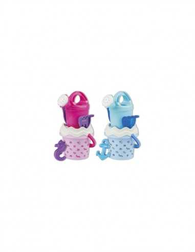 Playset mare Baby Sea Shell secchiello annaffiatoio e formina - 2 colori - AND1324-00SH | Futurartb2b Ingrosso Giocattoli