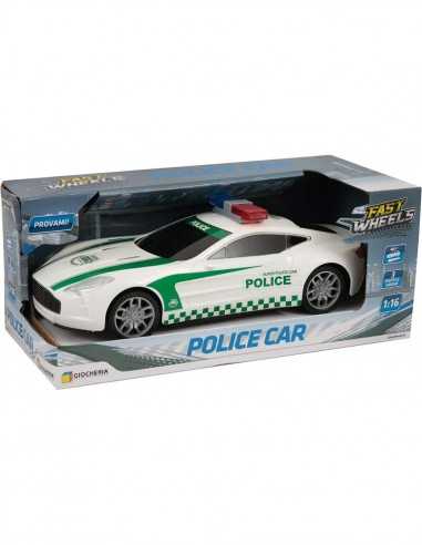 Fast Wheels - Auto della Polizia con luci e suoni 1:16 - GIOGGI190065 | Futurartb2b Ingrosso Giocattoli