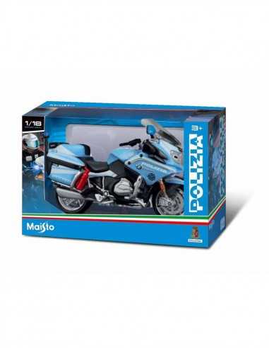 Moto della Polizia in metallo scala 1 : 18 - GOL15953 | Futurartb2b Ingrosso Giocattoli