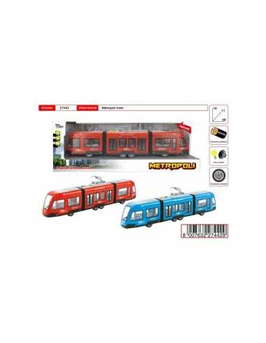 Tram a frizione in scala 1 : 16 - 2 colori - TOY27442 | Futurartb2b Ingrosso Giocattoli