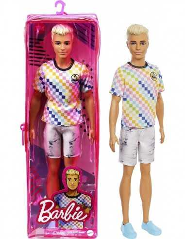 Barbie - Ken Fashionistas con maglia a scacchi 174 - TOYDWK44/GRB90 | Futurartb2b Ingrosso Giocattoli