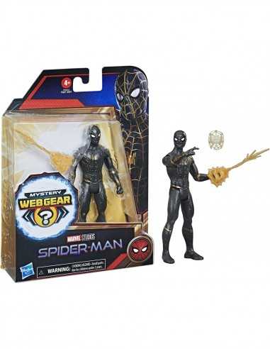 Spider-Man con armatura nera e dorata - Mystery Web Gear 15 cm - HASF0231/F1913 | Futurartb2b Ingrosso Giocattoli