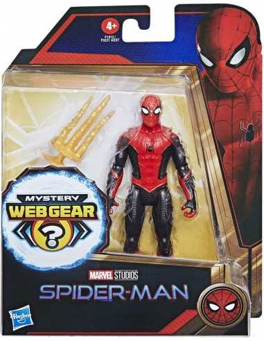 Spider-Man Mystery Web Gear con tuta rossa e nera 15 cm - HASF2031/F1912 | Futurartb2b Ingrosso Giocattoli