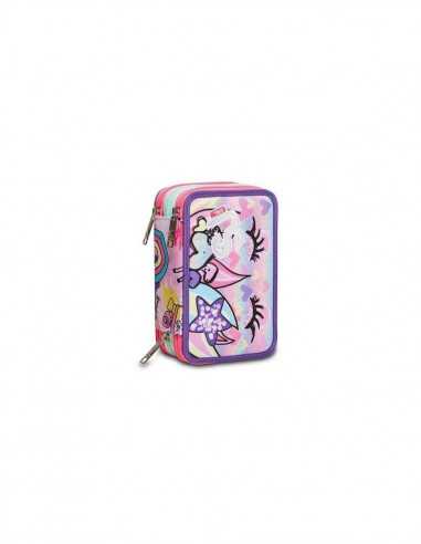 SJ Gang - Astuccio 3 zip animali fantasy sj girl Unicorno - SEV3C2012229-379 | Futurartb2b Ingrosso Giocattoli