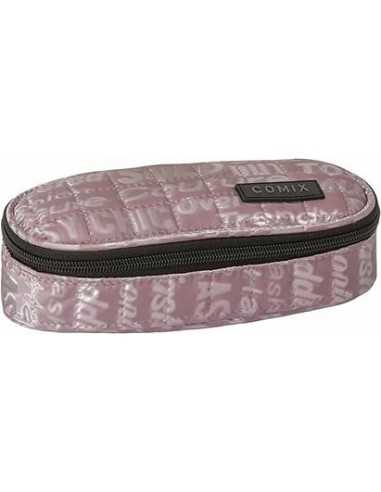 Astuccio ovale Comix Quilted Lilac 22-23 - PAN67432 | Futurartb2b Ingrosso Giocattoli