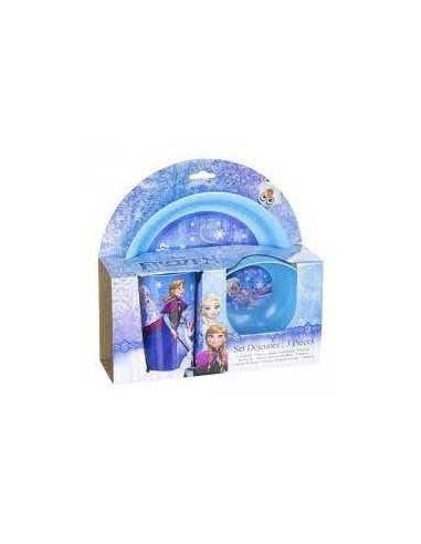 Frozen - Set pappa 3 pezzi azzurro - 4MFZ-RNC102397 | Futurartb2b Ingrosso Giocattoli