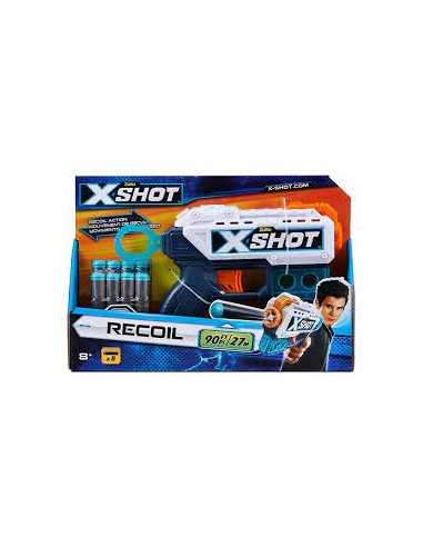 X-Shot pistola Kickback con 8 dardi - GIOPOS220132 | Futurartb2b Ingrosso Giocattoli