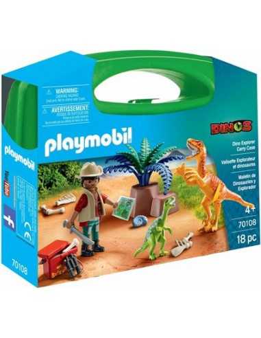 PlayMobil Dinos 70108 - Valigetta Dinos - PLA70108 | Futurartb2b Ingrosso Giocattoli