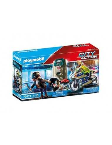 Playmobil City Action - Poliziotto in moto e ladro 70572 - PLA70572 | Futurartb2b Ingrosso Giocattoli