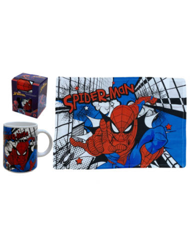 Spider-Man set tovaglietta e tazza - CORM03197MC | Futurartb2b Ingrosso Giocattoli