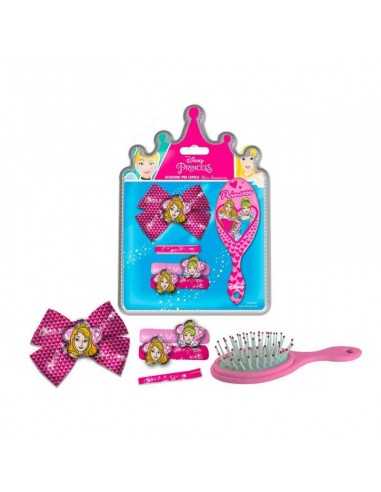 Disney Princess set accessori capelli con spazzola - CORD01332 | Futurartb2b Ingrosso Giocattoli