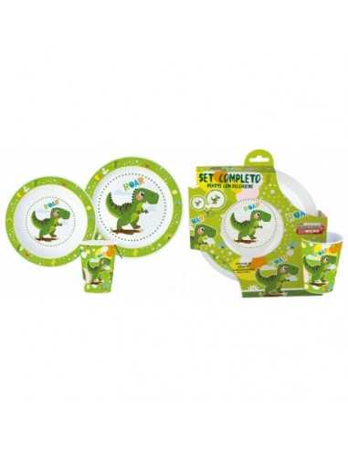 Set pappa Dinosauro con 3 pezzi - RTIST07559 | Futurartb2b Ingrosso Giocattoli