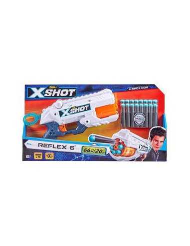 X-Shot pistola Reflex 6 con 12 dardi - GIOPOS220131 | Futurartb2b Ingrosso Giocattoli