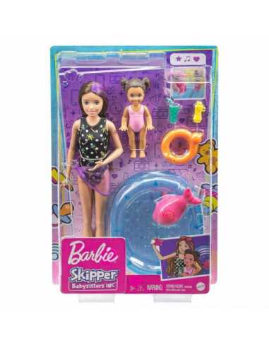 Barbie Babysitter playset bambole con piscina - TOYFHY97/GRP39 | Futurartb2b Ingrosso Giocattoli