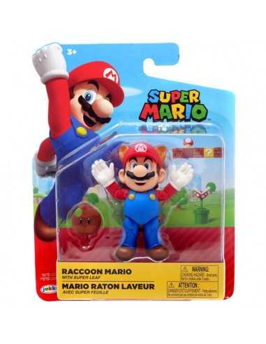 Super Mario - Personaggio Raccoon Mario con Super Leaf - JAK40560 | Futurartb2b Ingrosso Giocattoli