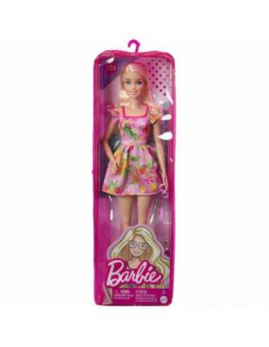 Barbie Fashionistas con vestito rosa floreale 181 - TOYFBR37/HBV15 | Futurartb2b Ingrosso Giocattoli