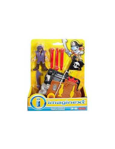 Imaginext personaggio Davey Jones con il triplo cannone - TOYDHH73/DHH74 | Futurartb2b Ingrosso Giocattoli