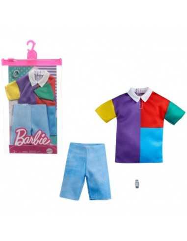 Barbie Look pack Ken maglia multicolor con pantaloncino jeans - TOYGWC31/GRC73 | Futurartb2b Ingrosso Giocattoli