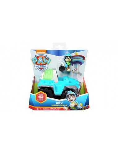 Paw Patrol personaggio Rex con veicolo di soccorso - PMS6063452 | Futurartb2b Ingrosso Giocattoli