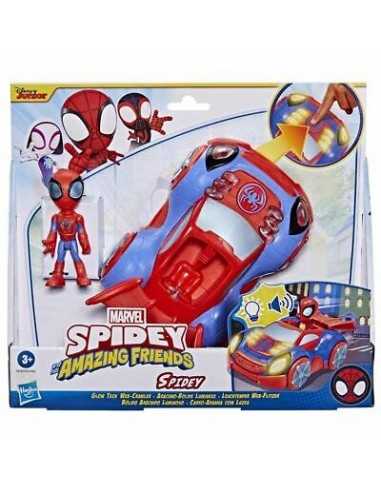 Spidey macchina Glow Tech Web Crawler con personaggio - HASF4252/F4530 | Futurartb2b Ingrosso Giocattoli