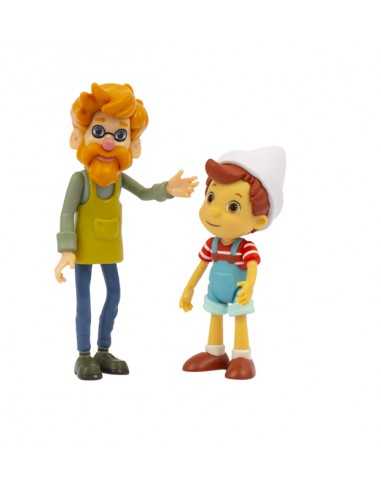 Pinocchio - Blister con 2 personaggi Pinocchio piu Geppetto - GIOPNH02000-2 | Futurartb2b Ingrosso Giocattoli