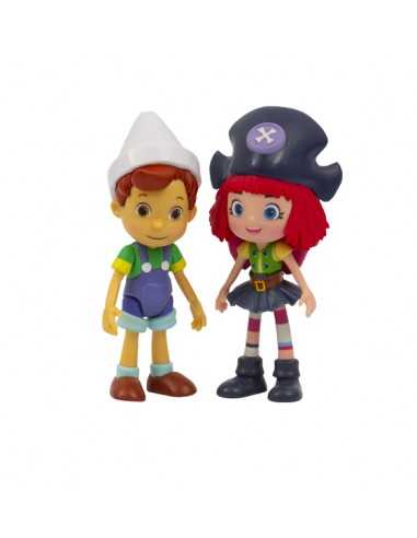 Pinocchio - Blister con 2 personaggi Pinocchio piu Freeda - GIOPNH02000-4 | Futurartb2b Ingrosso Giocattoli