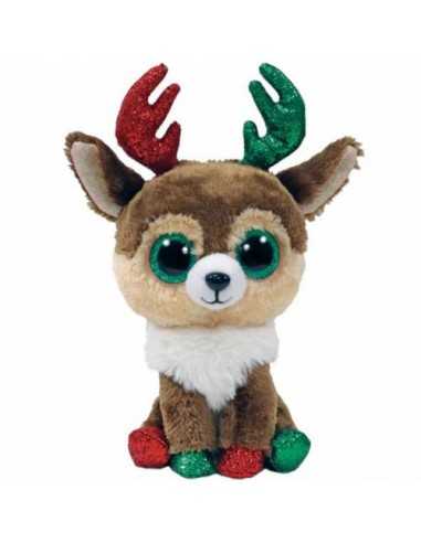 Peluche renna natalizia Kinley Beanie Boos 15 cm - CRAT36499 | Futurartb2b Ingrosso Giocattoli