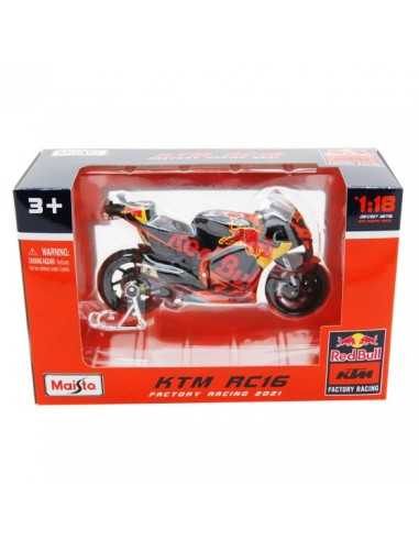 Moto KTM RC16 die-cast scala 1:18 - GOL34371 | Futurartb2b Ingrosso Giocattoli