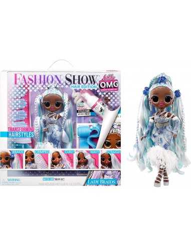 LOL OMG Fashion Show Hair Edition bambola Lady Braids - MGA584285EUC | Futurartb2b Ingrosso Giocattoli