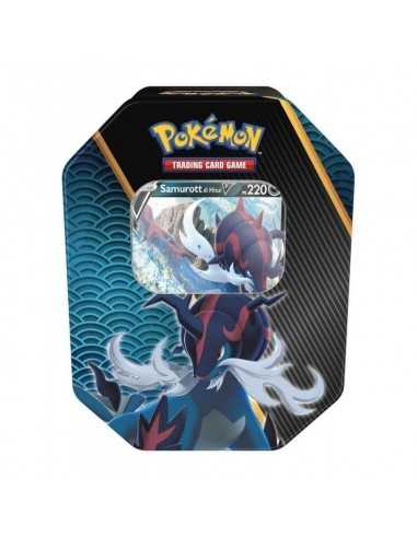 Pokmon tin serie Poteri Divergenti - Samurott di Hisui V - GAMPK60191-1 | Futurartb2b Ingrosso Giocattoli