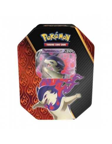 Pokmon tin serie Poteri Divergenti - Typhlosion di Hisui V - GAMPK60191-3 | Futurartb2b Ingrosso Giocattoli