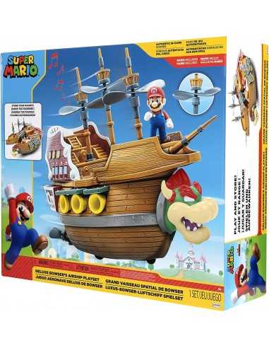 Super Mario Deluxe la nave volante di Bowser - Airship playset - OLT40429 | Futurartb2b Ingrosso Giocattoli