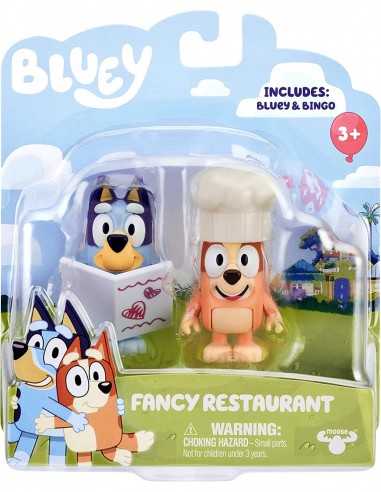 Bluey playset cena al ristorante con Bluey e Bingo - GIOBLY07000-1 | Futurartb2b Ingrosso Giocattoli