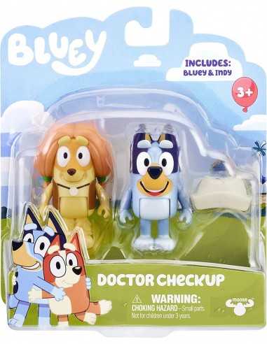 Bluey playset visita dal dottore con Bluey e Indy - GIOBLY07000-3 | Futurartb2b Ingrosso Giocattoli