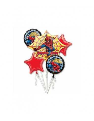 set palloncini spiderman buon compleanno - 2094458936477 | Futurartb2b Ingrosso Giocattoli