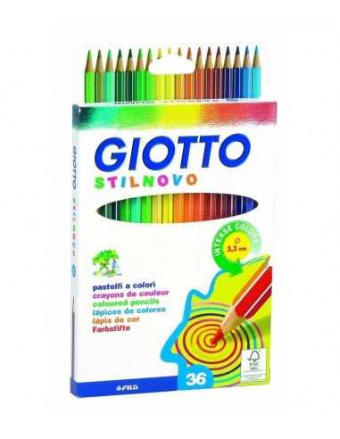 Giotto Stilnovo pastelli colorati in astuccio 36 colori 256700 - 2187135055520 | Futurartb2b Ingrosso Giocattoli