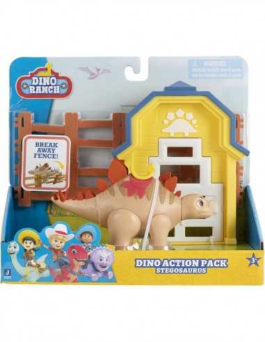 Dino Ranch action pack con dinosauro Stegosaurus - GIODNA05000-1 | Futurartb2b Ingrosso Giocattoli