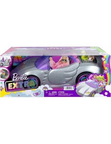 Barbie Extra Cabrio - Bambola con Auto Argentata e Cagnolino - TOYHDJ47 | Futurartb2b Ingrosso Giocattoli