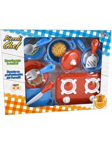 Piccoli chef set di pentole con fornello e accessori - TOY27414 | Futurartb2b Ingrosso Giocattoli