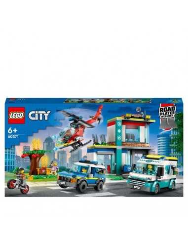 Lego 60371 Quartier generale veicoli d emergenza - LEG6425826 | Futurartb2b Ingrosso Giocattoli