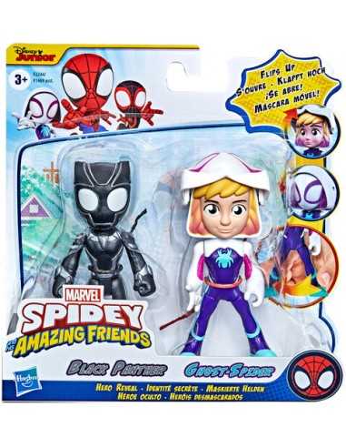 Spidey set 2 pers.black panther e ghost-spider - OLTF1469/F2244 | Futurartb2b Ingrosso Giocattoli