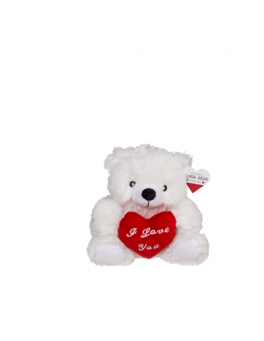 Orso in Peluche con cuore rosso I Love You - OTB61/6948 | Futurartb2b Ingrosso Giocattoli