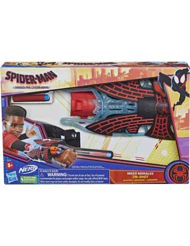 Spider-man nerf blaster tri-shot miles morales - HASF3734 | Futurartb2b Ingrosso Giocattoli