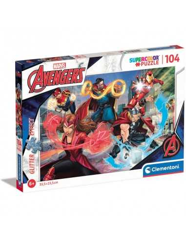 Puzzle effetto glitter 104 pezzi avengers - CLE20347 | Futurartb2b Ingrosso Giocattoli