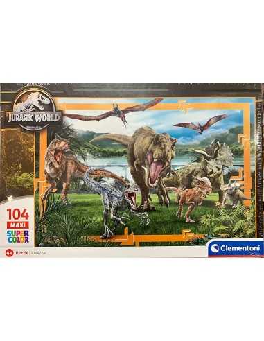 Puzzle maxi 104 pezzi jurassic world - CLE23770 | Futurartb2b Ingrosso Giocattoli