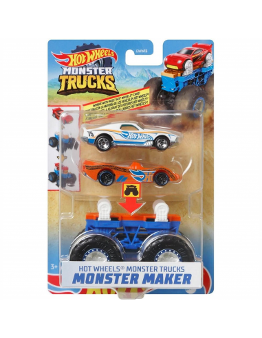 Hot wheels veicolo monster trucks crea mostri blu e arancio - HODGWW13/GWW20 | Futurartb2b Ingrosso Giocattoli