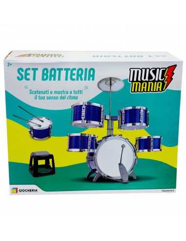 Music Mania - Set batteria con sgabello - GIOGGI190310 | Futurartb2b Ingrosso Giocattoli