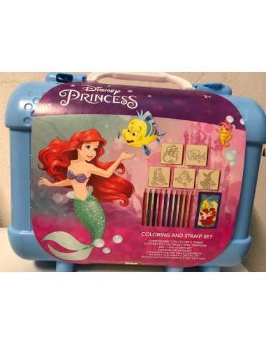 Disney Ariel Valigetta travel con pastelli e timbri - MUL42133 | Futurartb2b Ingrosso Giocattoli