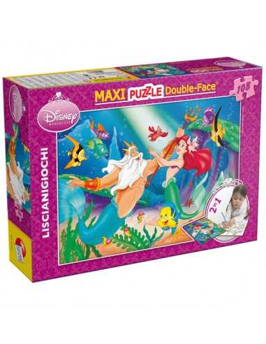 Puzzle Maxifloor 108 pezzi Disney Ariel double-face - LIS31788 | Futurartb2b Ingrosso Giocattoli